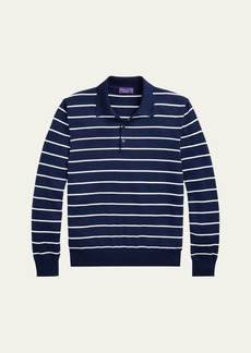 Ralph Lauren Men's Luxe Striped Jersey Polo Shirt