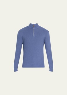 Ralph Lauren Men's Textured Half-Zip Sweater