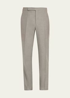 Ralph Lauren Men's Worsted Flannel Flat-Front Dress Pants