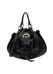 Ralph Lauren Perforated Leather Drawstring Hobo