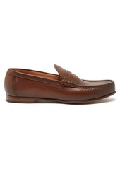 Ralph Lauren Purple Label - Chalmers Grained-leather Loafers - Mens - Brown