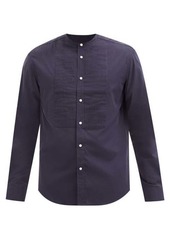 Ralph Lauren Purple Label - Dane Pintucked Cotton-poplin Shirt - Mens - Navy