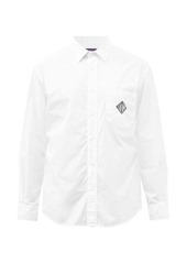 Ralph Lauren Purple Label - Logo-embroidered Cotton-poplin Shirt - Mens - White