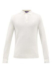 Ralph Lauren Purple Label - Long-sleeve Silk-blend Piqué Polo Shirt - Mens - Cream