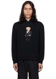 Ralph Lauren Purple Label Black Polo Bear Hoodie