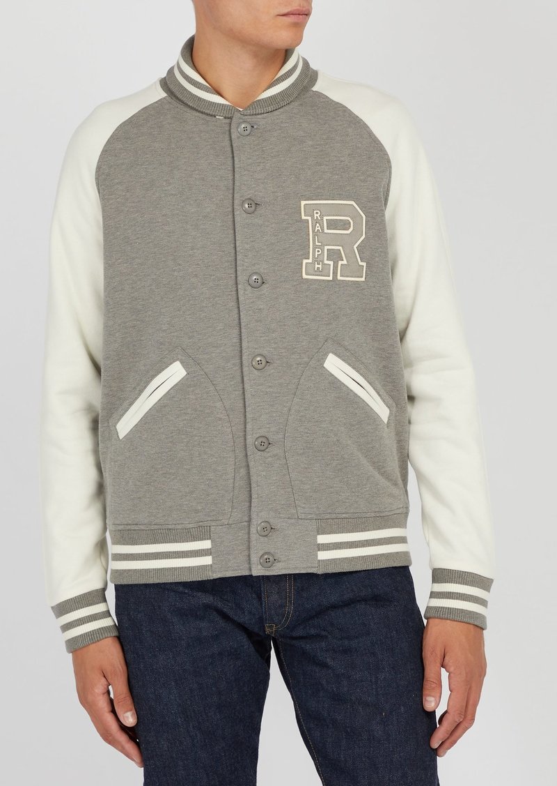 Ralph Lauren Ralph Lauren Purple Label Logo-embroidered cotton-blend  varsity jacket | Outerwear