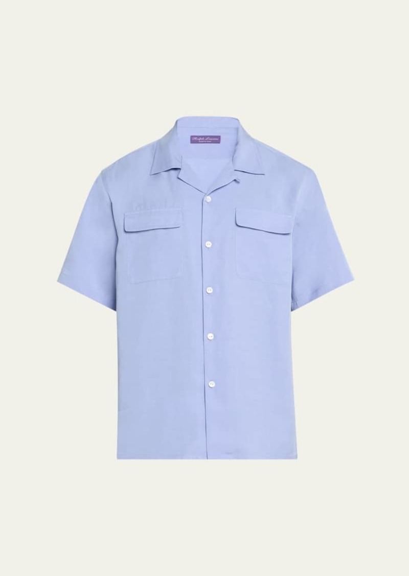 Ralph Lauren Purple Label Men's Archer Twill Camp Shirt