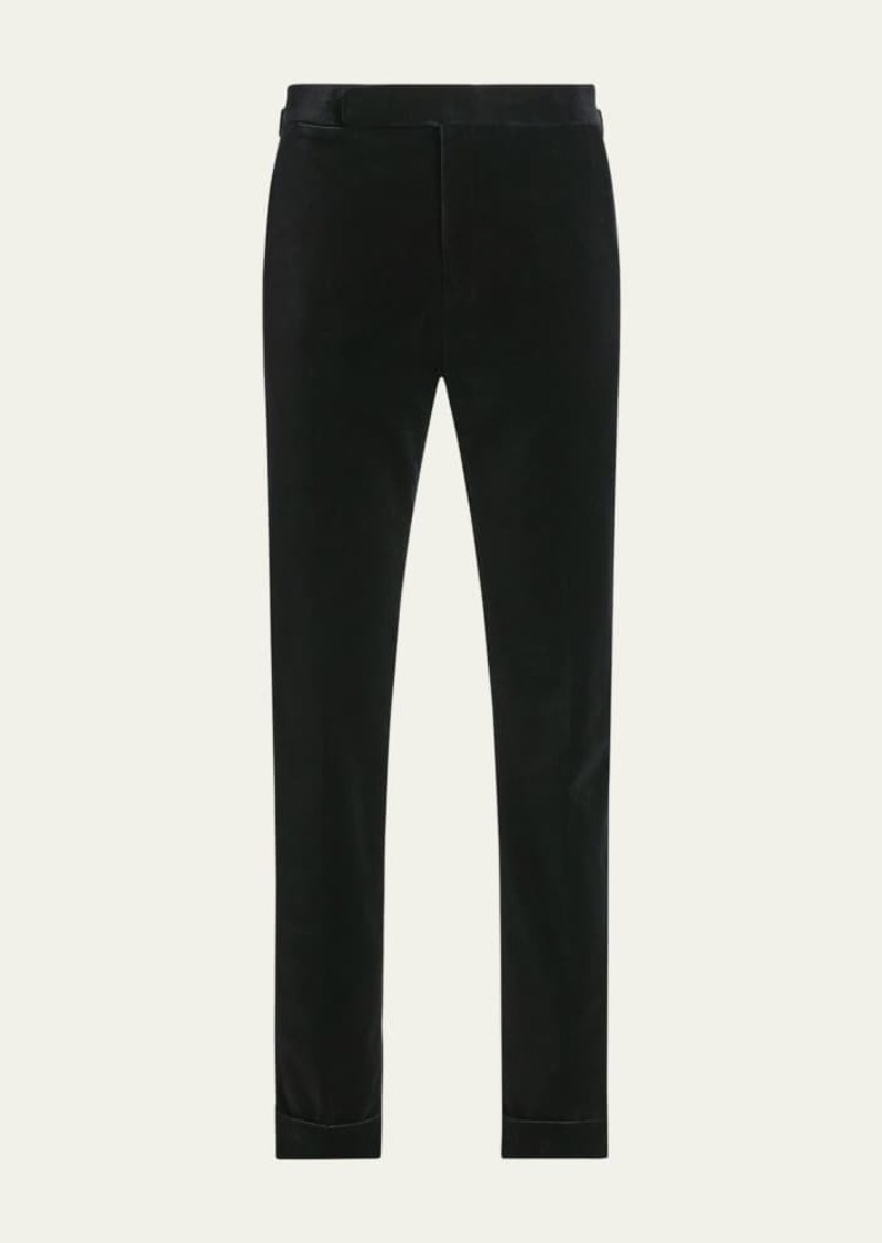 Ralph Lauren Purple Label Men's Gregory Hand-Tailored Velvet Trousers