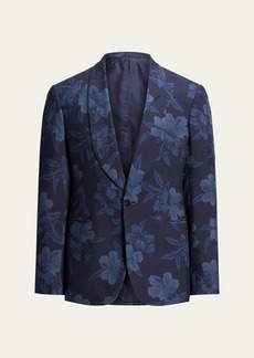 Ralph Lauren Purple Label Men's Gregory Handmade Hibiscus Silk Sport Coat