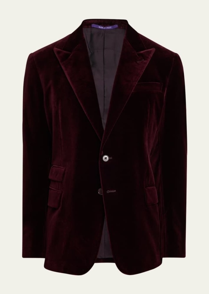 Ralph Lauren Purple Label Men's Kent Hand-Tailored Velvet Jacket