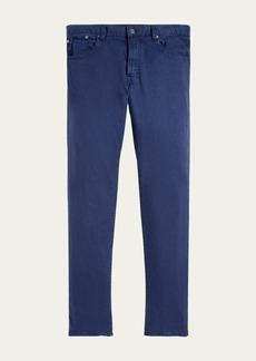 Ralph Lauren Purple Label Men's Slim Fit Stretch Linen-Cotton Jeans