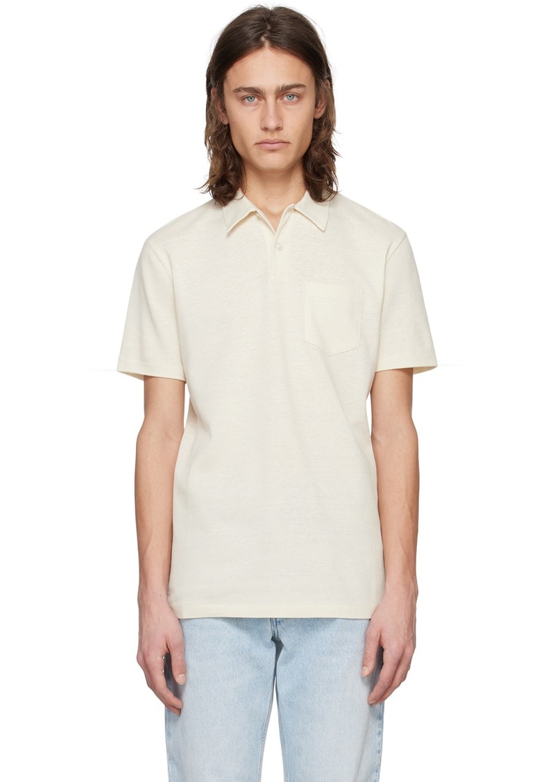 Ralph Lauren Purple Label Off-White Pocket Polo