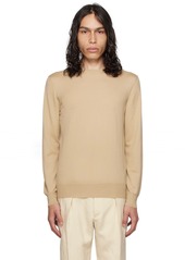 Ralph Lauren Purple Label Tan Crewneck Sweater