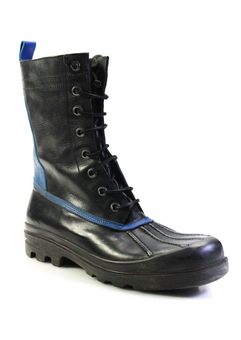 Ralph Lauren Rayburn Vachetta Boots in Blue and Black