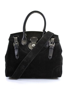 Ralph Lauren Ricky Leather Suede Doctor Bag Handbag Black eBay Endless Runway