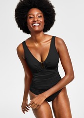 Ralph Lauren Ring Over The Shoulder One Piece Swimsuit - Dark Navy