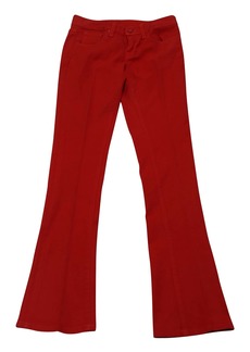 Ralph Lauren Wide Leg Jeans in Red Cotton