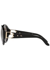Ralph Lauren Women's Sunglasses, RL8188Q 56 - Shiny Black