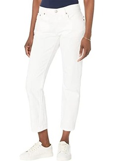 Ralph Lauren Relaxed Tapered Ankle Jeans in White Wash