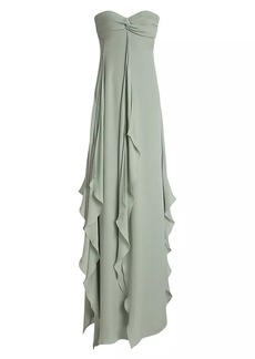 Ralph Lauren Rhiannon Ruffle Silk Gown