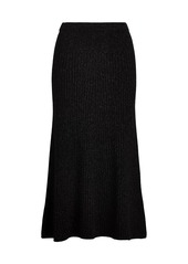 Ralph Lauren Ribbed Cashmere & Wool Sweater Skirt