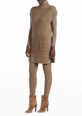 Ralph Lauren Ribbed Cashmere Mini Sweater Dress