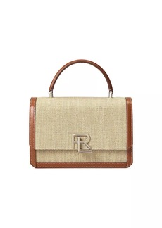Ralph Lauren RL 888 Leather-Trimmed Crossbody Bag