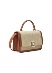 Ralph Lauren RL 888 Leather-Trimmed Crossbody Bag