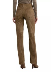 Ralph Lauren Scottie Suede Ankle Pants