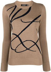 Ralph Lauren script logo-knitted jumper