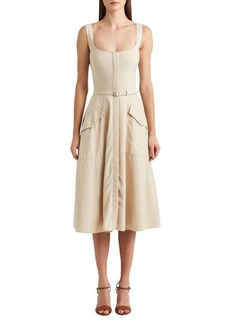 Ralph Lauren Semira Wool A Line Dress