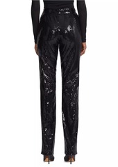 Ralph Lauren Sequin Straight-Leg Pants