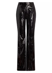 Ralph Lauren Sequin Straight-Leg Pants