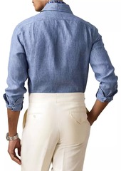 Ralph Lauren Serengeti Linen Button-Front Shirt