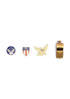 Ralph Lauren set of four souvenir badges