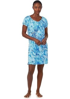 Ralph Lauren Short Sleeve V-Neck Gown