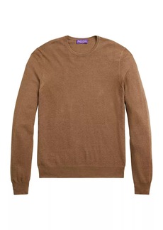 Ralph Lauren Silk & Cotton Crewneck Sweater