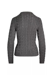 Ralph Lauren Silk-Blend Cable-Knit Sweater