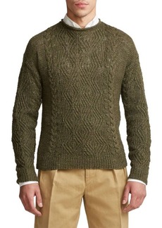 Ralph Lauren Silk Blend Cable Knit Sweater