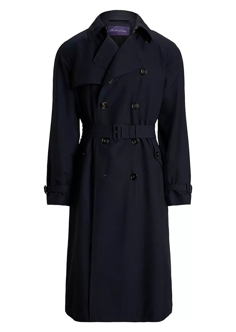 Ralph Lauren Silk Double-Breasted Trench Coat