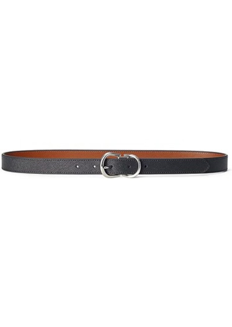 Ralph Lauren Reversible Crosshatch Leather Belt