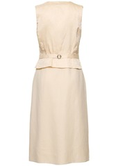 Ralph Lauren Sleeveless Linen & Silk Dress