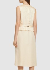 Ralph Lauren Sleeveless Linen & Silk Dress