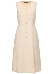 Ralph Lauren Sleeveless Linen & Silk Dress