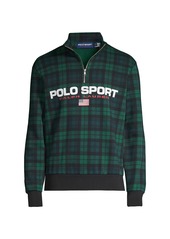 Ralph Lauren Polo Sport Quarter-Zip Tartan Fleece Sweatshirt