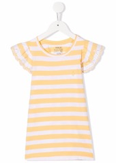 Ralph Lauren striped broderie-anglaise T-shirt dress