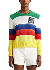Ralph Lauren Striped Combed Cotton Sweater