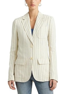 Ralph Lauren Striped Cotton-Blend Blazer
