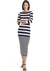 Ralph Lauren Striped Cotton-Blend Dress