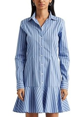 Ralph Lauren Striped Cotton Drop-Waist Shirtdress